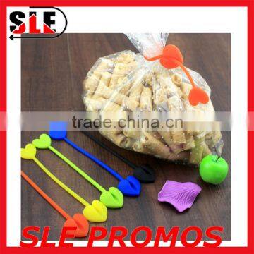 Custom High Quality Airtight Promotional Food Sealing Bag Clamp,Wholesale Kitchen Tools Silicone Material Food Seal Clip