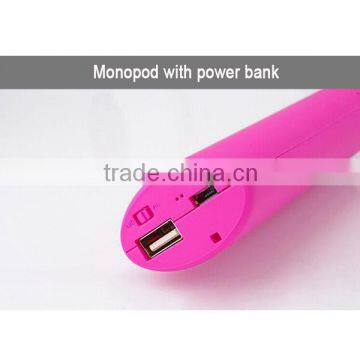 Multifunctional Wireless Bluetooth Monopod With Power Bank Bluetooth Selfie Stick With Charger