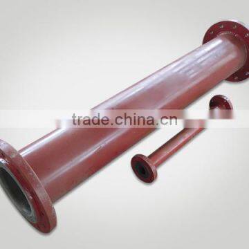 Steel composite nylon pipe with flange