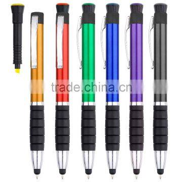 3 in 1 Plastic Stylus Pen With Highlighter photo-4