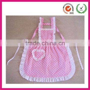 Lovely pink/white polka-dot princess apron cheapest