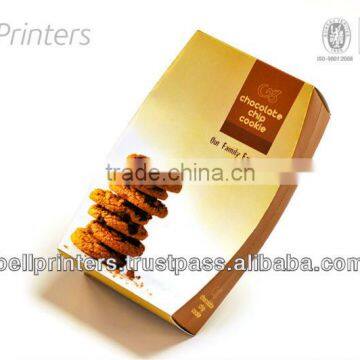 Chocolate chip cookie commercial food packaging for retail sales