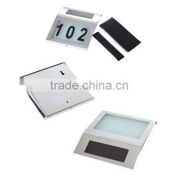 door solar light House Door Number Solar doorplate light