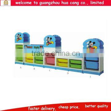 High quality large size cartoon theme plastic document file cabinet
