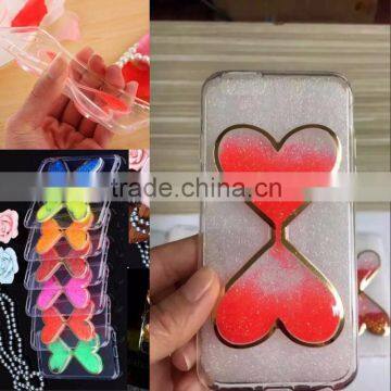 New Products Sand Clock Design Colourful 3D Heart-shaped Phone Case For Cell Phone photo-5