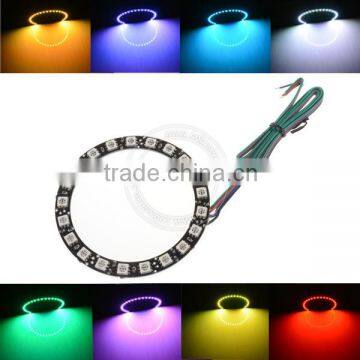 Auto multi color angel eyes headlight halo ring led ring angel eyes