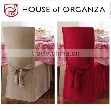 White/Red Chair Cover for Hotel Decoration