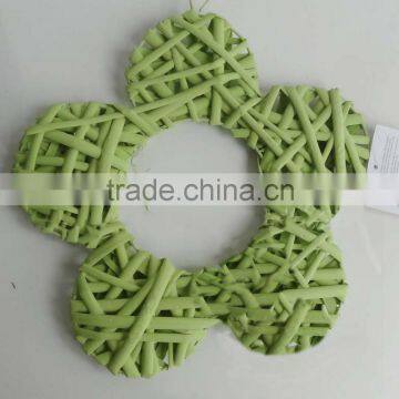 2016 hot sale wicker flower shape decoration holiday decoration