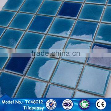 TC48016 China Outdoor Dark Blue Swimming Pool Mosaic Tile for Sale photo-6