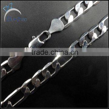 latest white gold figaro chains, men's hip hop figaro chain necklace