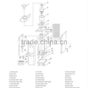 Water Dispenser Parts Type plastic water dispenser tap water dispensers with fridgeMZ-28                        
                                                Quality Choice