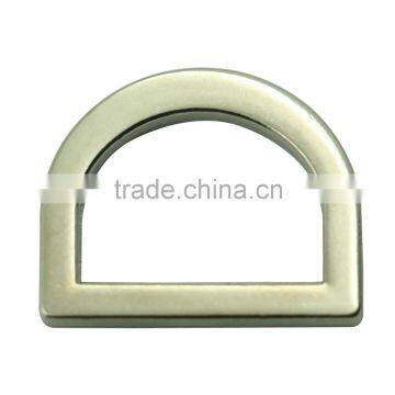 Zinc alloy Shiny plated nickel free 20mm flat d ring