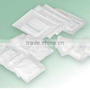 Disposable medical sterile/non-sterile absorbent gauze swabs