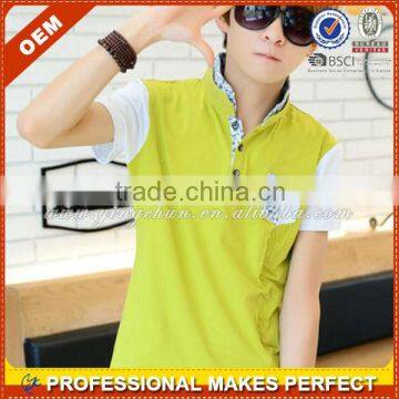 Stand collar polo shirt for boys (YCP-C0209)