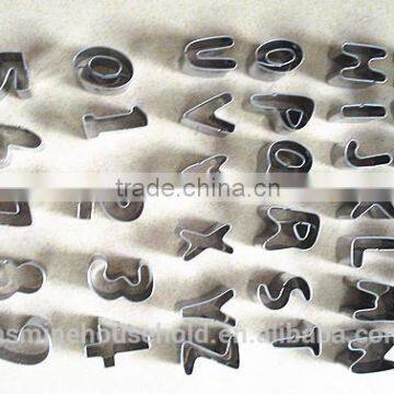Custom Silicone Stainless Steel Alphabet Cookie Cutter photo-3