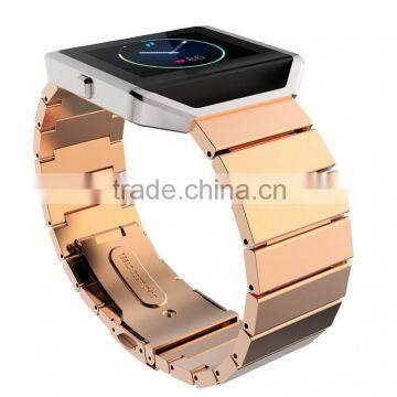 Stainless Steel Replacement Smart Watch Band Wrist Strap Bracelet With Butterfly Buckle Clasp or Fitbit Blaze Smart Watch Band photo-5