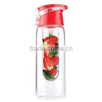 32oz big tritan plastic sports water bottle with fruit infuser CM482                        
                                                Quality Choice