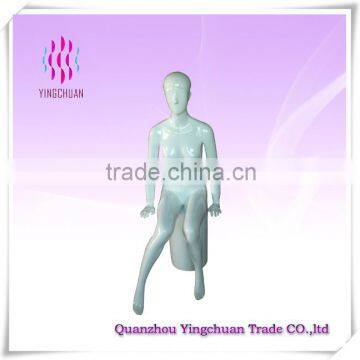 Cheap sitting woman fashion display manikin