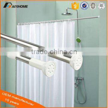 aluminum adjustable shower curtain rod/Shower Curtain Pole/Shower Curtain Rail