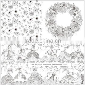 2015 New Arrive Hand-painted Secret Garden Series Fairy Tale Coloring Book for Adult photo-2