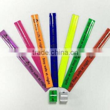 Kids popular gift high visibility reflective pvc wristband at night