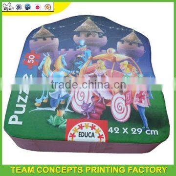 Irregular Shape Kids Puzzle Toy With Glossy Lamination