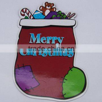 Merry Christmas sticker,Promotional Gift fridge sticker,China custom fridge magnet sticker