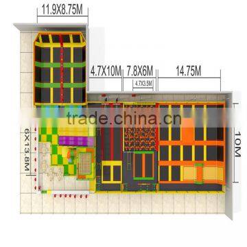 Large Trampoline Party Supplies for Kids and Adults Games With Ocean Ball Pool and Foam Pit and Big Slide photo-2