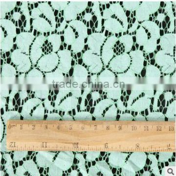 Supply warp knitting dyeing lace fabric