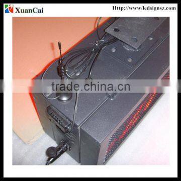 Outdoor Double Sides Red Color RF Wireless Communication P10-16x96R LED Advertising Screen Price photo-4