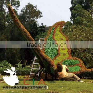 Hot Sale Artificial Plastic Grass Garden Sculpture Butterfly