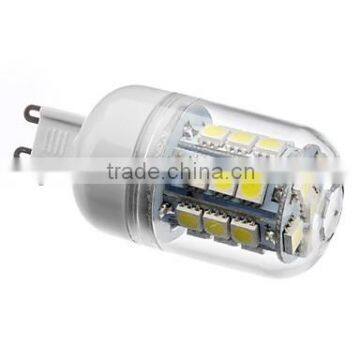 G9 3W 27x5050SMD 210LM Natural White Light LED Corn Bulb (220-240V)