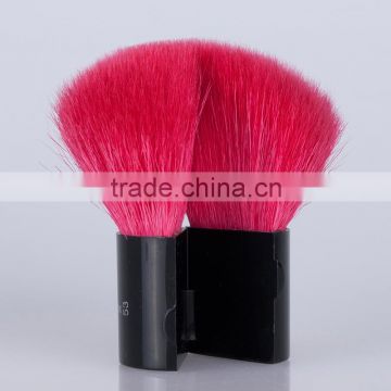 hot pink fiber refillable body powder brush