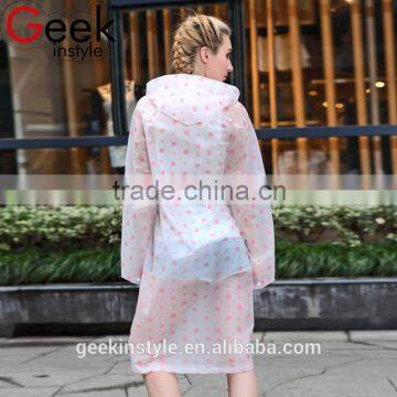 Vogue of new fund of 2016 sales of disposable transparent plastic raincoat