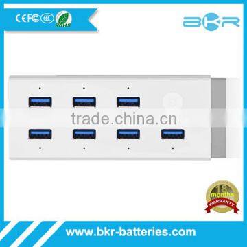 ABS 7 Port High Speed USB 3.0 5Gbps HUB Splitter Adapter with Power