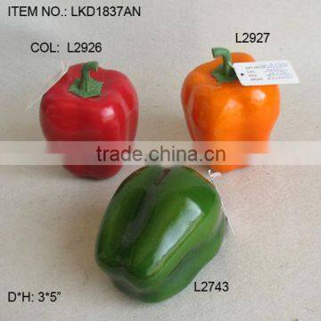 2015 Artificial Fake pimento 3*5" Artificial Polyfoam Weighted Pepper House Decoration