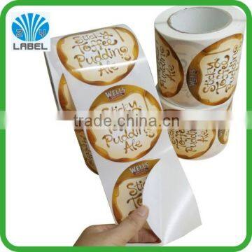 Custom Printed Logo Round Sticker,vinyl Adhesive Waterproof Sticker With Glossy Finish photo-2