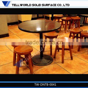 Long Marble Fast Food 12 Seats Pictures of Dining Table Chair photo-3