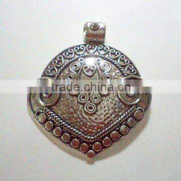 Vintage Indian Oxidised 925 Solid Silver Pendants,Designer Sterling Silver Pendants, 925 Solid Sterling Silver Pendants