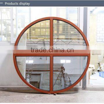 ROGENILAN 110 series customized fixed arch top round fixed glass windows