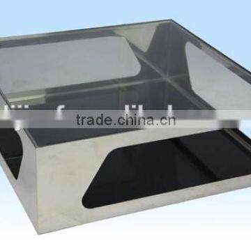 Stainless Steel Tempered GLass Coffee Table