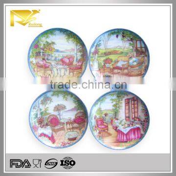 home decor 8 '' christmas decorative ceramic plates, ceramic decorative plates displaying plates