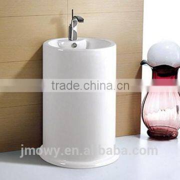 ceramic hand wash sink pedestal sink