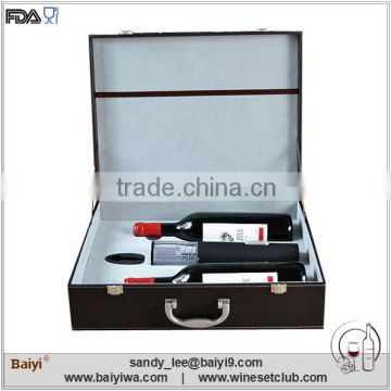 Promotional Leather Red Wine Box Gift Set