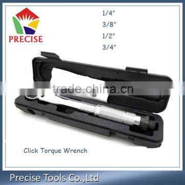 1/4, 3/8, 1/2 Drive Click Type Torque Wrench Snap Socket With Case