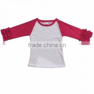 newly made 100% cotton 3/4 sleeves solid raglan icing shirts many color option raglan