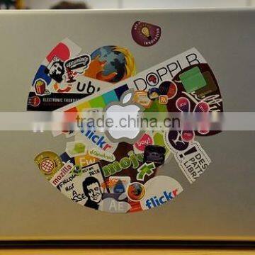 Professional design custom free logo laptop stickers