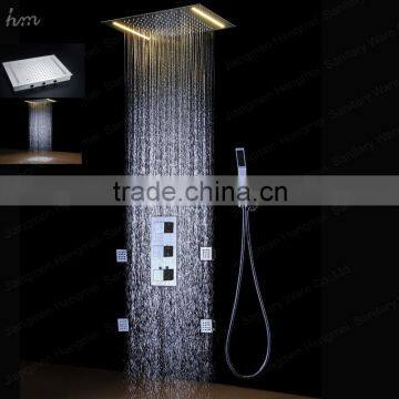 wholesale european shower faucet rotating body massage shower jets rain shower haead set