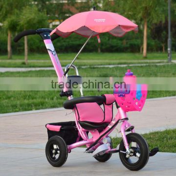 Three wheel bike toy baby tricycle / stroller baby pram tricycle / kid children tricycle for twins