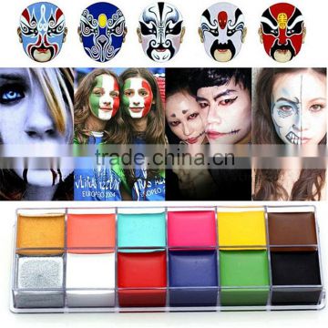 2016 hot sale Professional Face Paint Oil 12Colors Painting Art Party Fancy Make Up Set